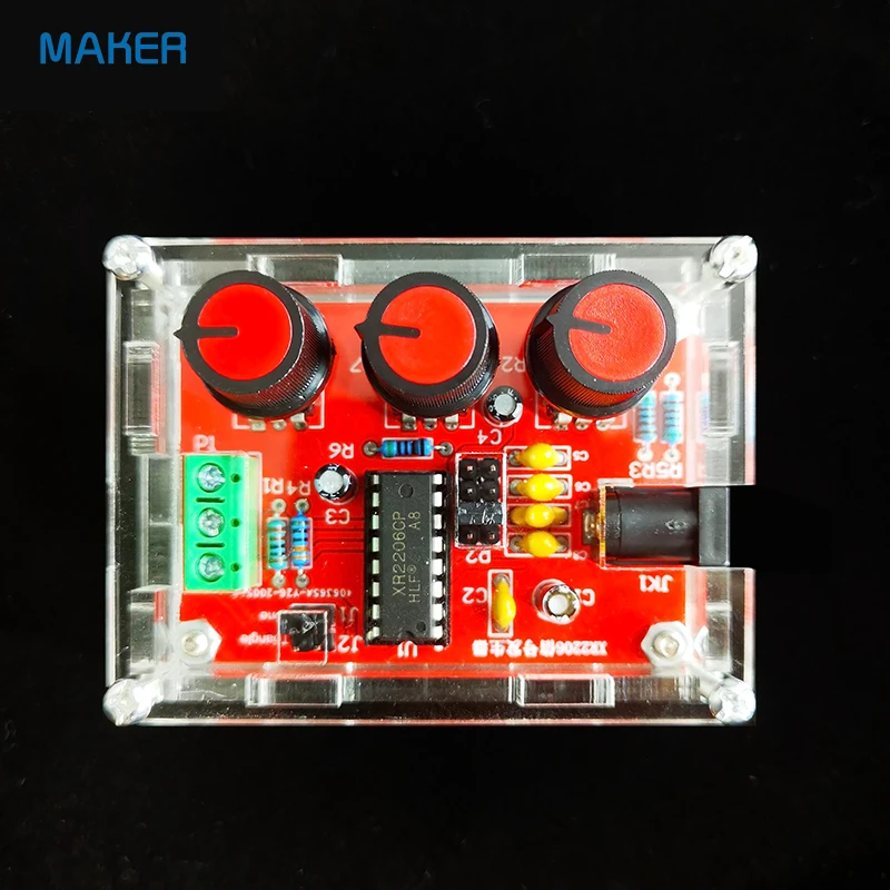 XR2206 Signal Generator DIY Kit Square Wave Sine Wave Triangle Wave Electronic Welding Assembly Circuit