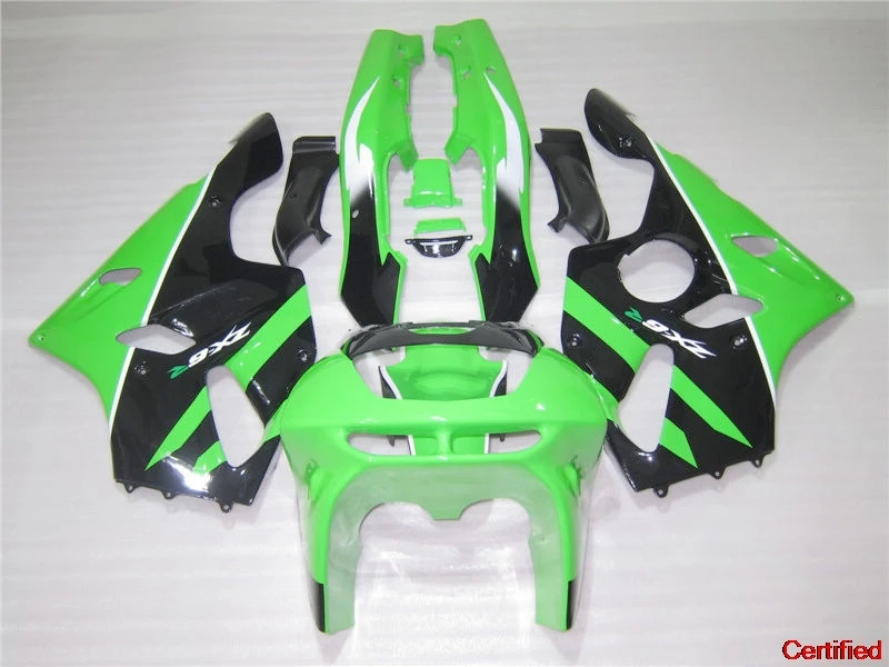 

New Motorcycle Fairing Kits For Kawasaki ZX 6R 1994 1995 1996 1997 Green Black Bodywork NINJA Zx6r 94-97 ABS Fairings Set HK13