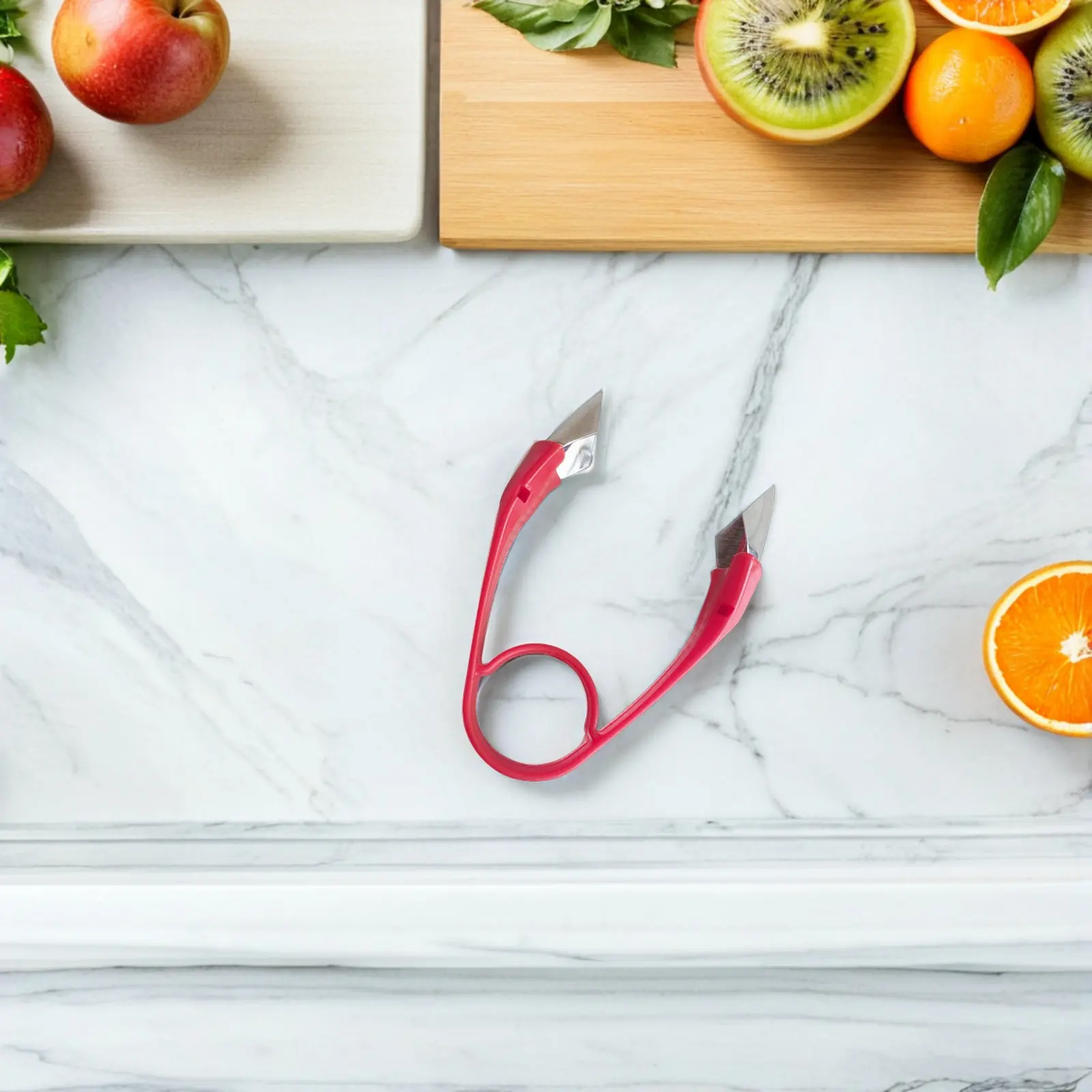 Stainless Steel Strawberry Stem Remover Bright Red Huller Kitchen Tool Tomato Core Remover Precision Fruit Corer view 5