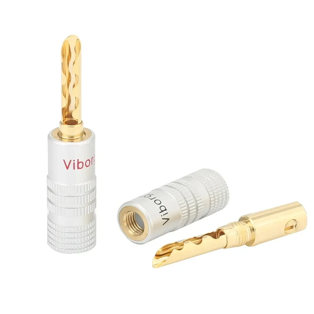 24K Gold Plated Viborg Audio BFA Banana Plug Connector