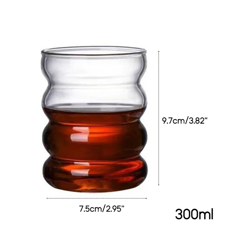 Single-Layer Water Mugs Cocktails Mugs Cocktails Cups Juice Glass Mugs Water Cup with Straw Glass Material for Drinks F1CC