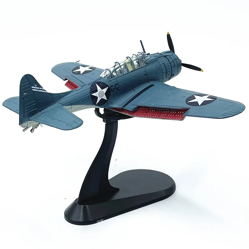 New Diecast 1:72 Scale American SBD-3 Best Fighter Original Finished Alloy Airplane Model Simulation Static Collectible Toy Gift