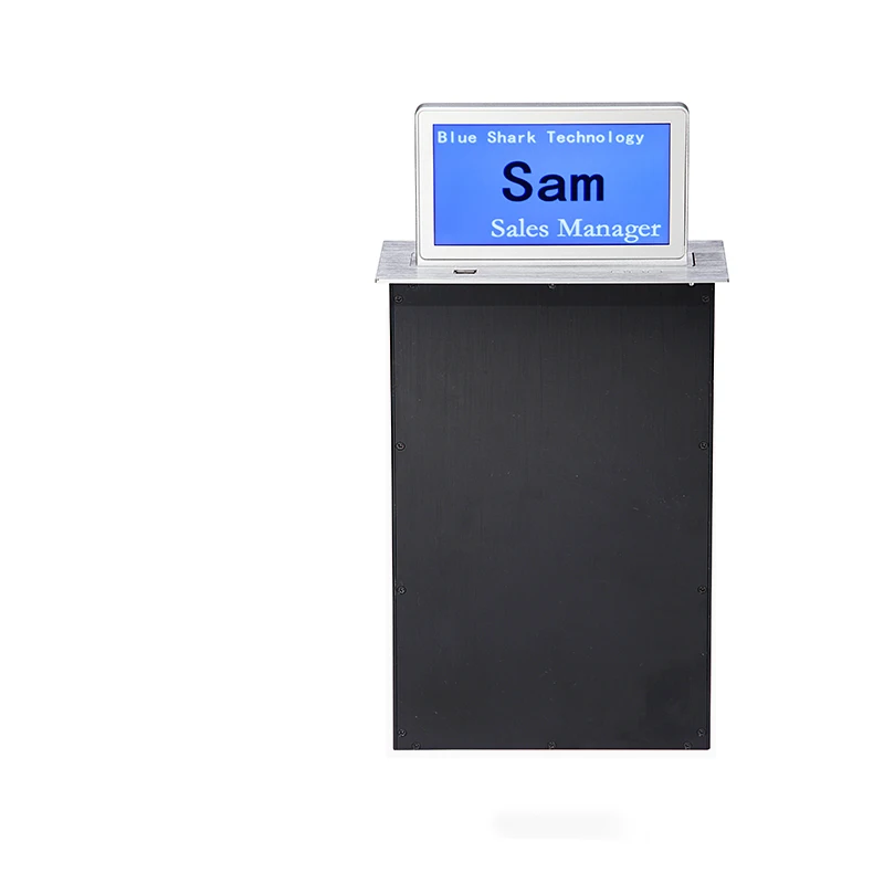 Electronic Table Name Card Automatic Motorized Lcd Tv Lift Custom Configuration HD 10inch for Paperless Conference System 3.3 Kg