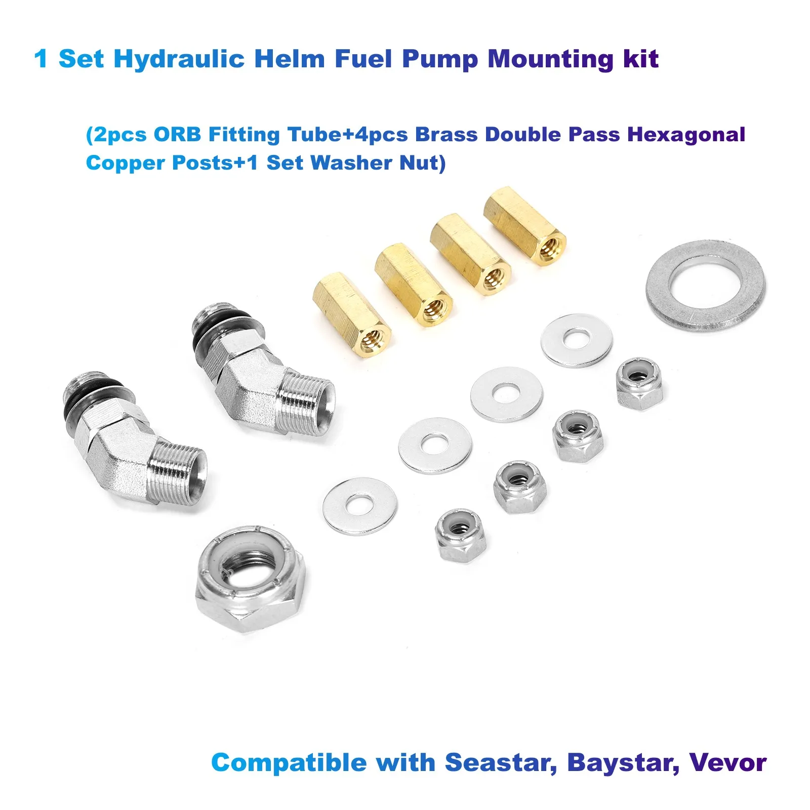 

1 Set Hydraulic Helm Fuel Pump Mounting kit Compatible with Seastar, Baystar, Vevor