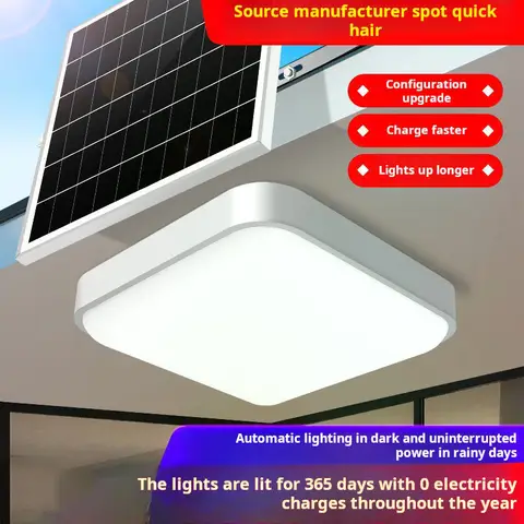 Indoor Solar Ceiling Light LED Energy-Saving No Electricity Bill Mountain Indoor Lighting Illuminates Even without Power