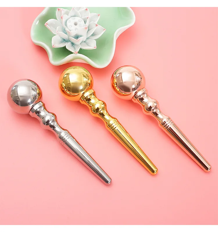 304 roestvrij staal Ice Wave Ball Roller Massage Stick Facial Beauty Stick Ice Comprimeren Oogmassage Huidverzorgingstool