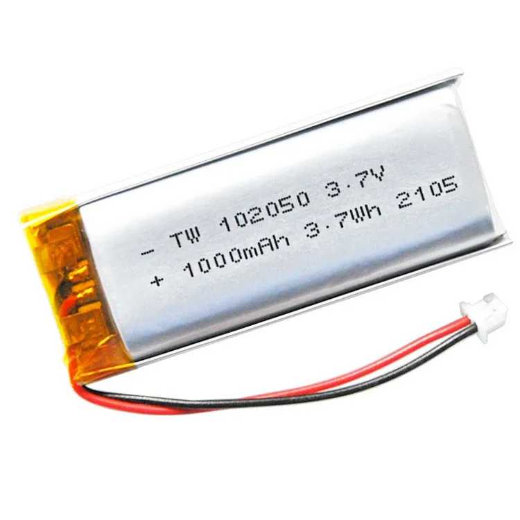 buy more will cheap KC certified battery TW102050-1000mAh large capacity rechargeable 3.7V polymer lithium battery