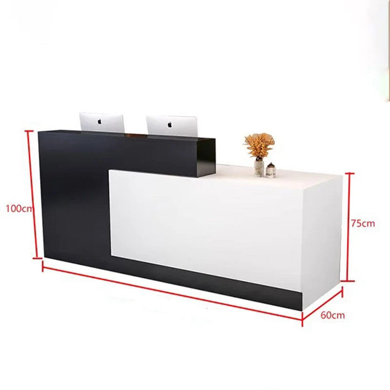 Practical Commercial Reception Desk Cushioned Elegant Reception Counter European Premium Banco Reception Front Desk Furniture