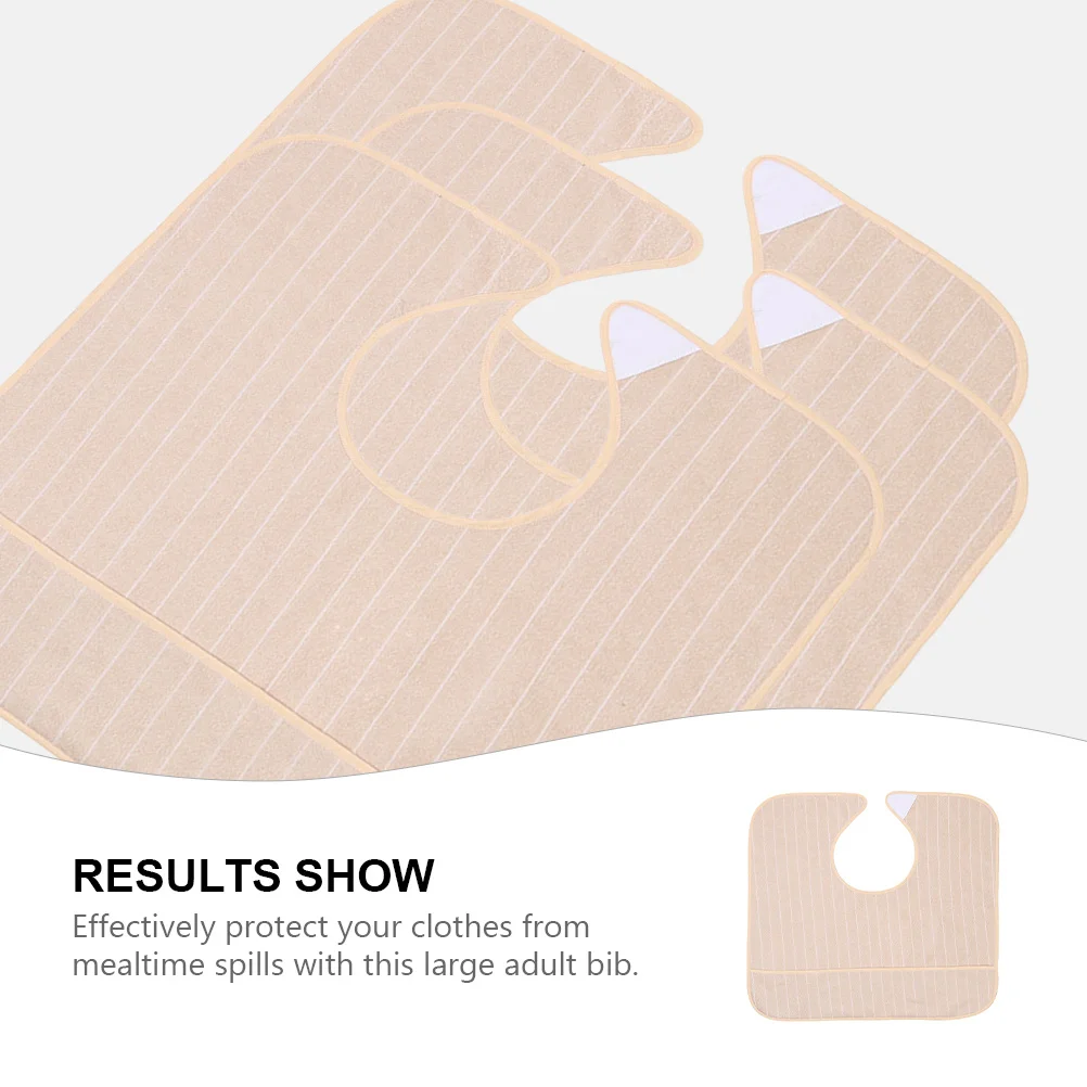 대형 방수 방유 재사용 가능한 성인용 턱받이 노인 식사용 의류 보호대 세탁 가능 식사용 앞치마 노인 남성 여성용