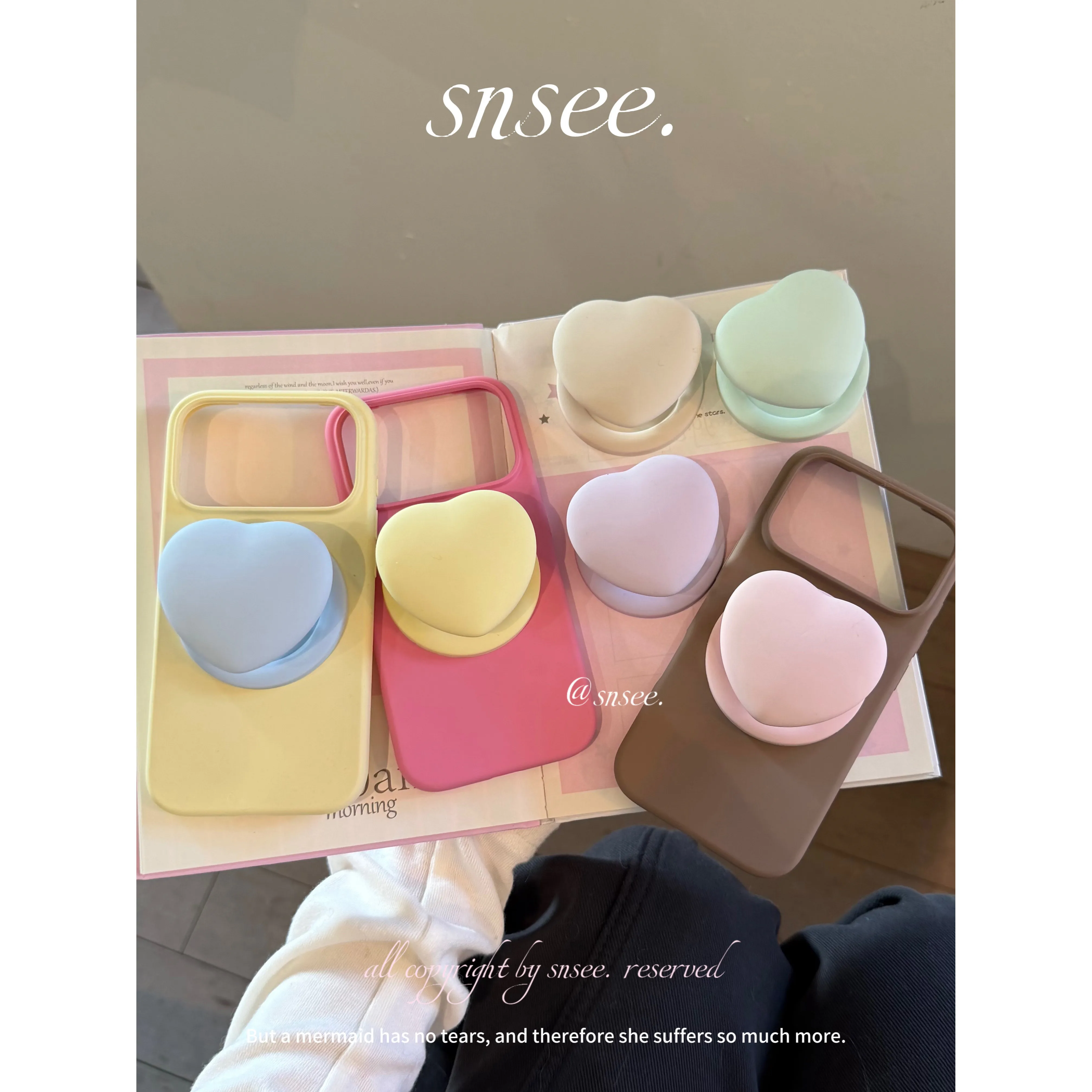 Love Heart Soft Touch Magnetic Phone Grip Holder Macaron Colored Airbag Phone Stand Bracket Magnet Finger Socket for Cell Case
