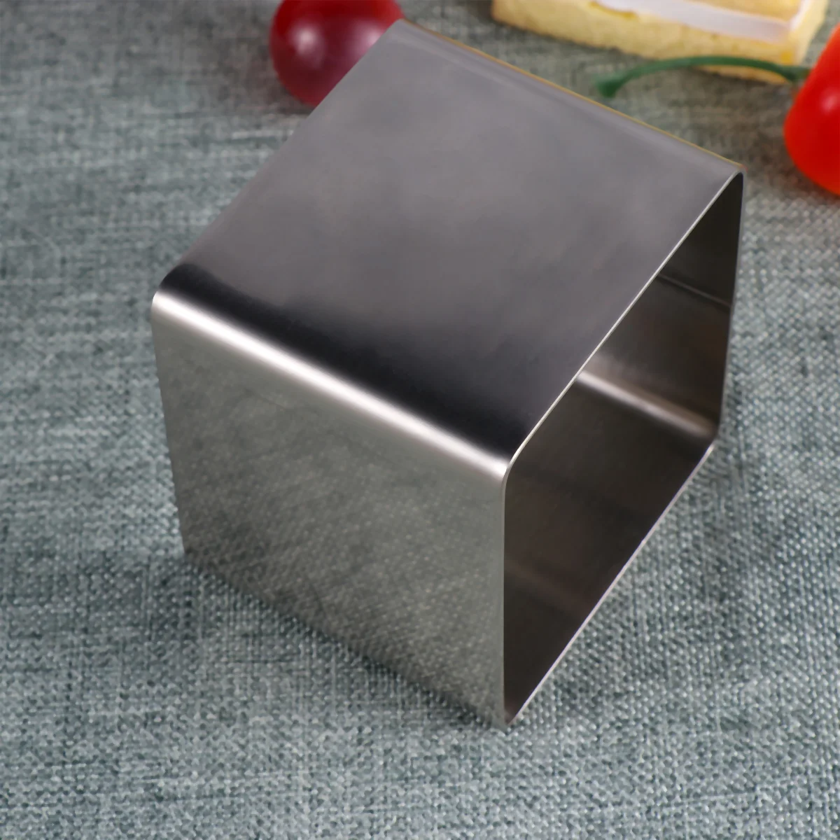 

Steel Kitchen Rings Square Stainless Cake Mousse Mold Molds for Baking Silver Round Pans