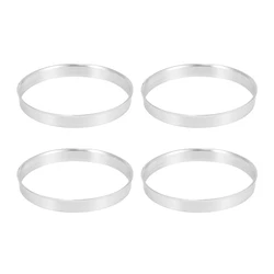 4 x Universal Aluminum Hub Centric Ring Wheel Spacer Set 74.1mm O/D 72.6mm I/D