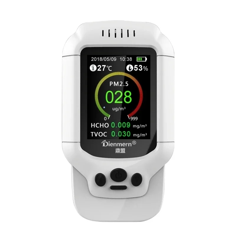 Монитор качества воздуха Hcho PM1.0 PM2.5 PM10 TVoc Детектор Измеритель температуры и влажности Pm 2.5 Газоанализатор Защита дома Aqi Монитор качества воздуха Hcho PM1.0 PM2.5 PM10 TVoc Детектор Измеритель температуры и влажности Pm 2.5 Газоанализатор Защита дома Aqi
