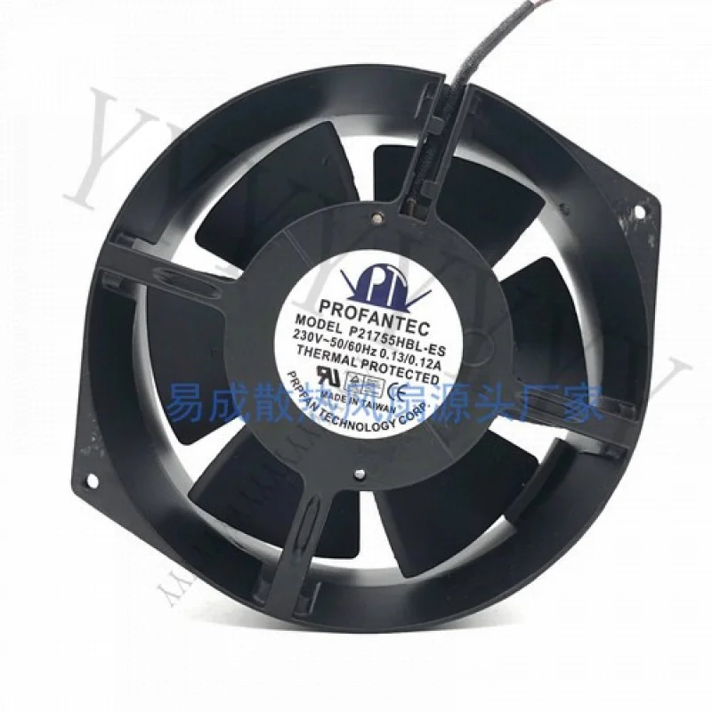 Y+PROFANTEC P21755HBL-ES 230V 0.13/0.12A High Temperature Resistant Cooling Fan