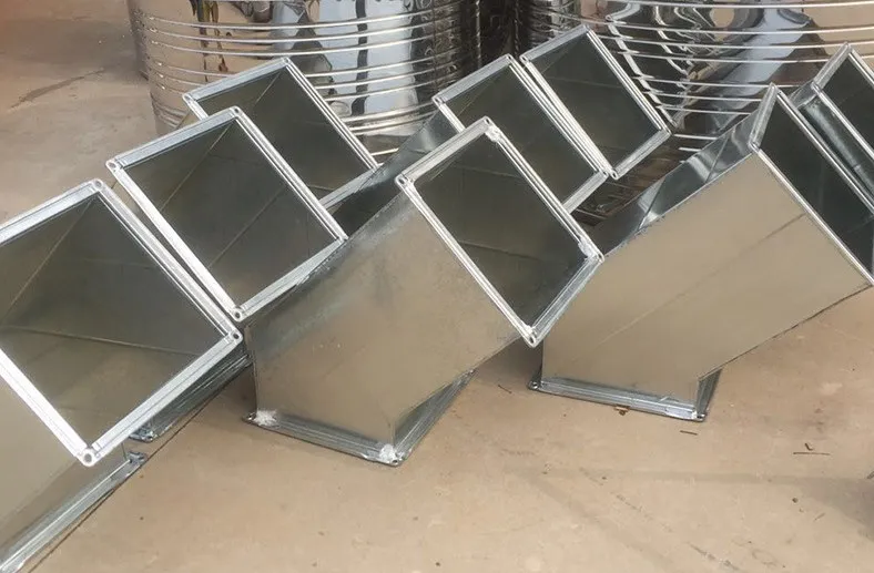 Gegalvaniseerd vierkant en spiraalvormig luchtkanaal met gepoedercoat oppervlak Fabrieksprijs HVAC-systeem Hot Sales Steel