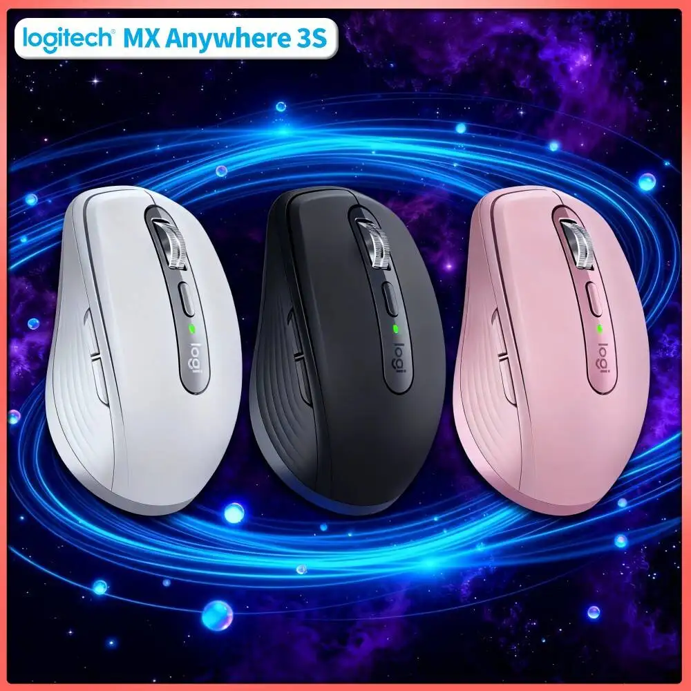 Travel MX Anywhere 3S - 8K DPI, 3-Device Bluetooth, Quick Charge, Perfect for Perfume Short Trip & On-site Task