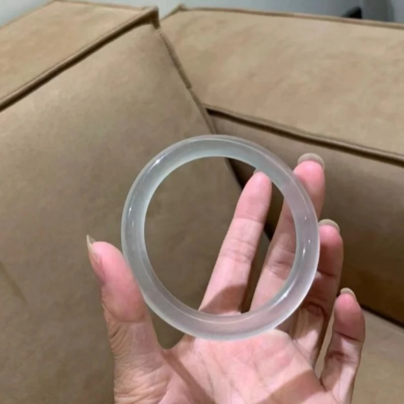 

High Ice Blue Jade Bracelet Quartzite Jade Light Blue Fashion Women's Jade Bracelet