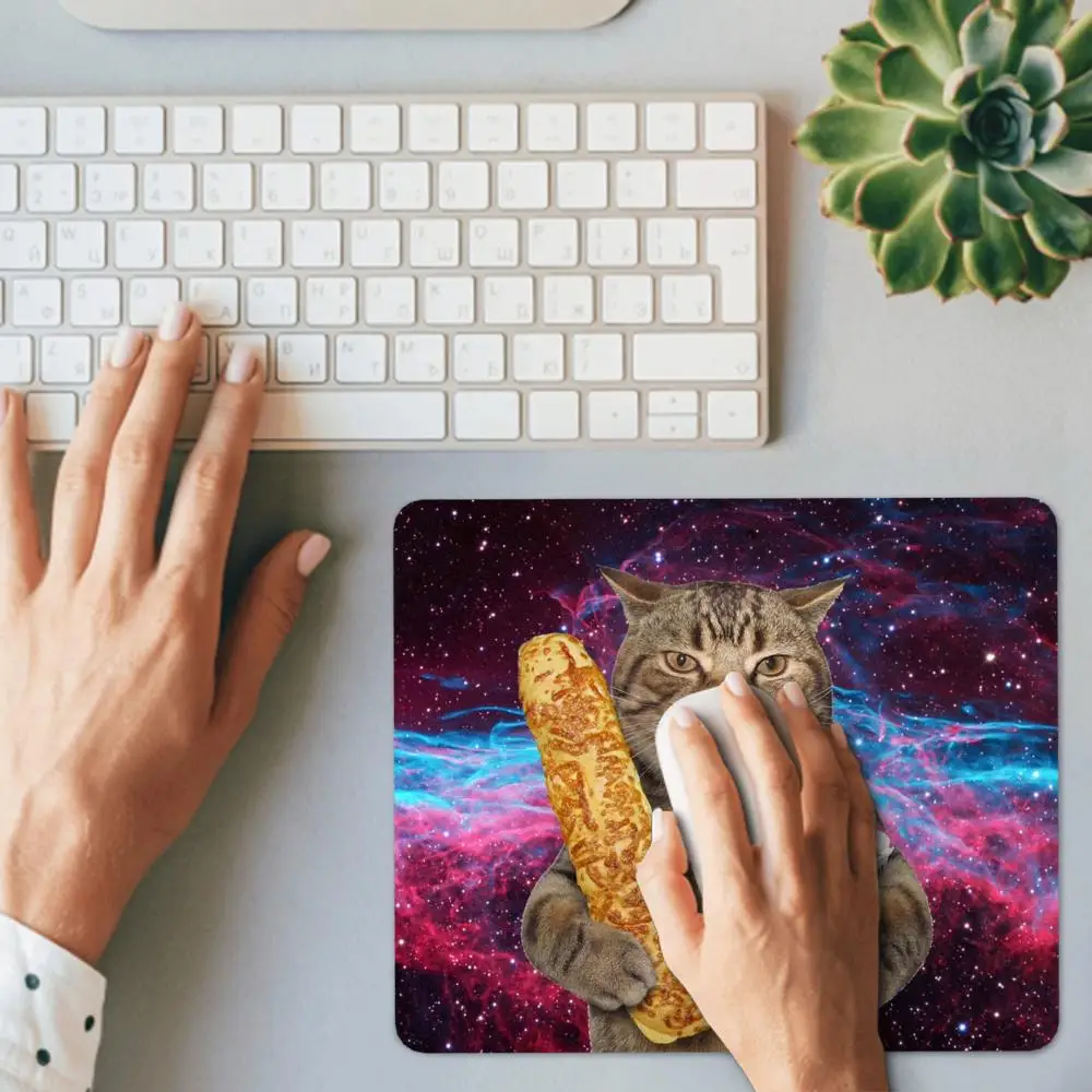 HD New interesting cat mouse pad 20x2022x22cm - anti slip and washable suitable for office and home decoration HYBXAXC