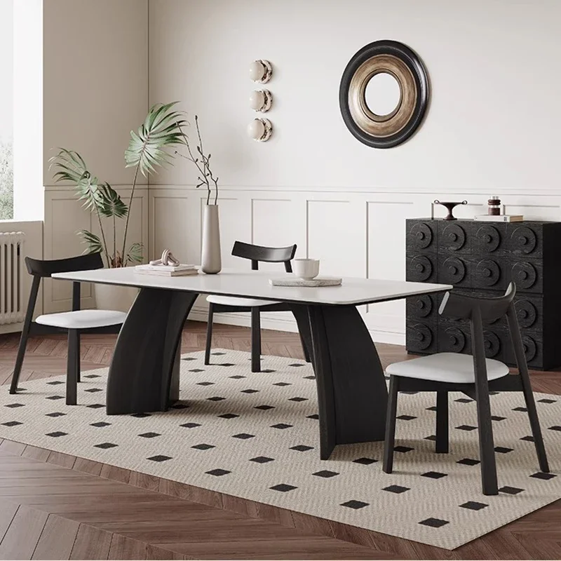 Dinner Table Set Modern Living Room Dining Tables Rooms Small Spaces Coffee Kitchen Mobili Arredamento Casa Furniture Laptop