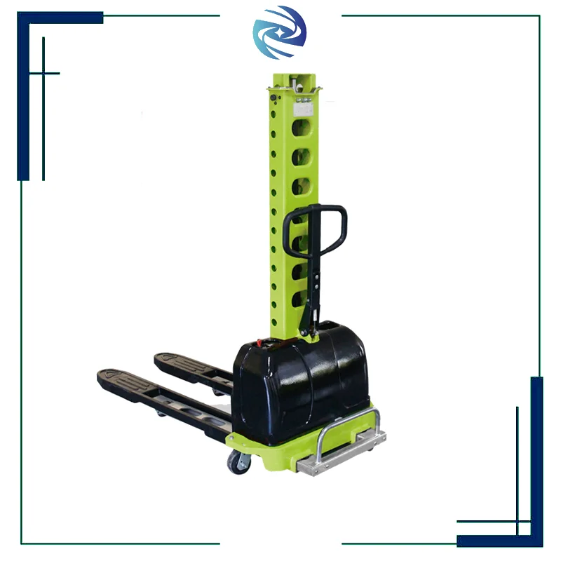 Self Loading Portable Container Truck Stacker Electric Pallet Lift Capacity 1500kg Electric Stacker With Reach Truck Loading