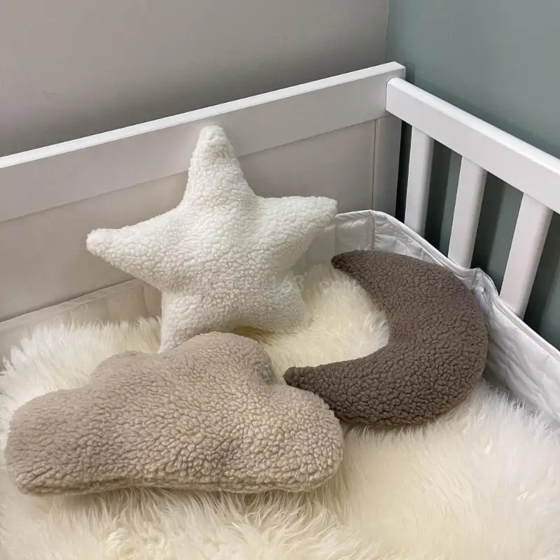 Cojín para posar para bebé, almohada para posar con estrella para recién nacidos, Adorable peluche para bebés