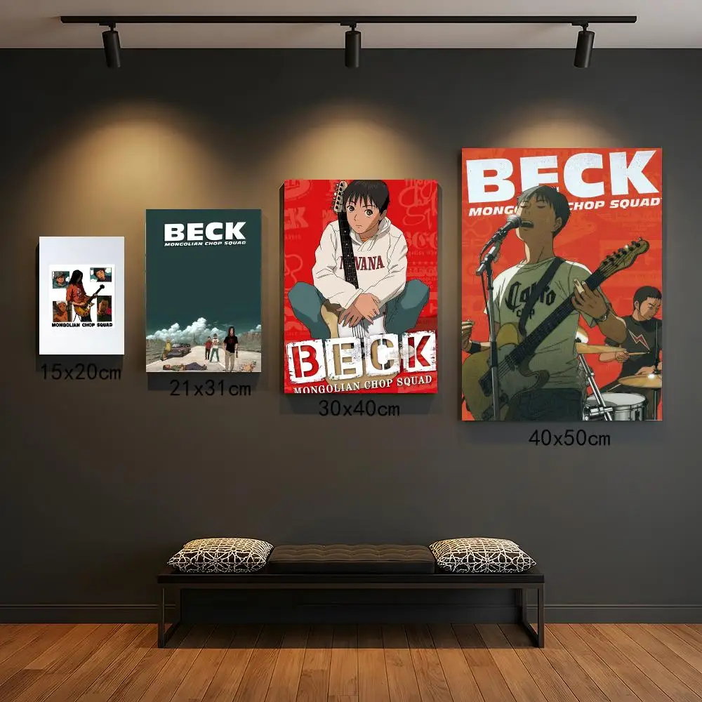anime B-Beck Mongolian Chop Squad-D Painting Calligraphy Elegant Botanical Decor for Living Room Modern Interior Design