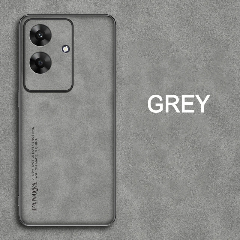 For Realme Note 60 4G Чехол для Case Lambskin Texture Leather Back Cover For Realme Note 60 Soft Frame Shockproof Coque