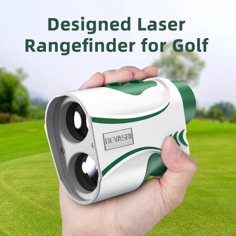 

REVASRI Golf Rangefinder with Clear LCD Flag-locking Vibration Elevation and Slope Calculation Type-C Rechargeable for Golfing