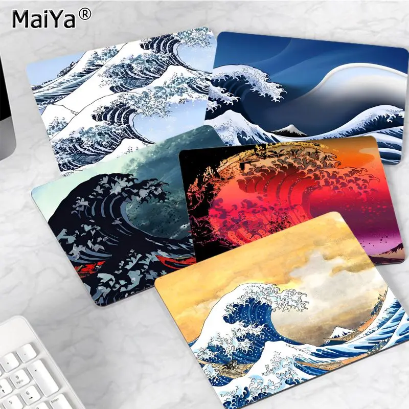 

Japanese Wave Mousepad Anti-Slip Gaming Mouse Pad Gamer Desk Mat Keyboard Pad Decoration Mause Pad Office Desk Accessories