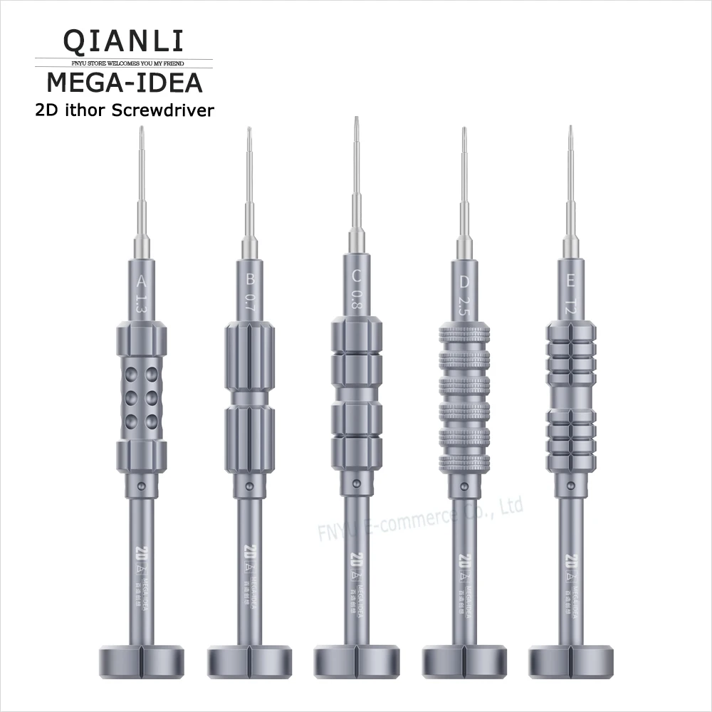 

Screwdriver QIANLI MEGA IDEA 2D Ithor Magnetic Non-slip teeth External Internal Philips Tri-point Five-star T2 Hexagonal