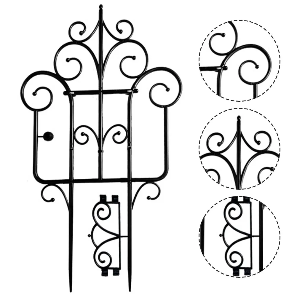 Plant Garden Support Climbing Trellis Halloween Christmas New Year Garden Edging Fence Decorative Lawn Edging European