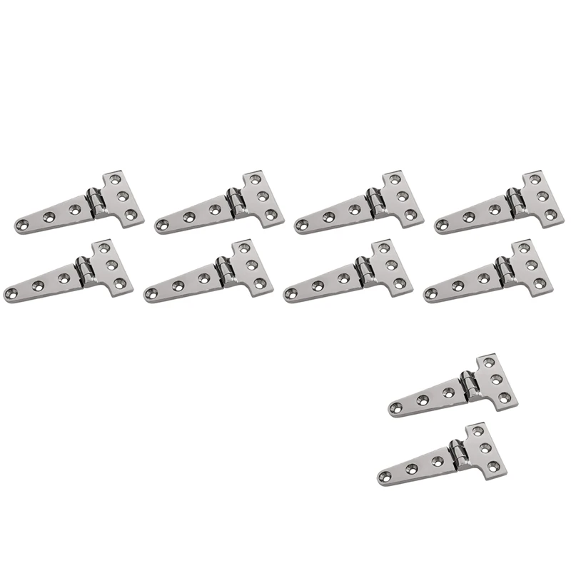 

10 PCS Heavy Duty T Hinge 316 Stainless Steel Marine Grade Casting Hinge Door Hatch Hinge Boat