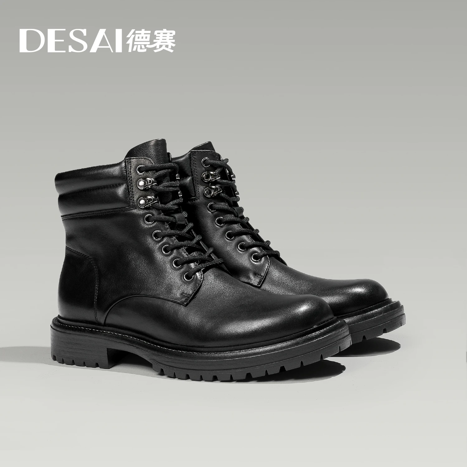 DESAI Men Boots Outdoor Shoes Style Formal Men Shoes Casual Designer Fashion Lace-up 2023 Winter