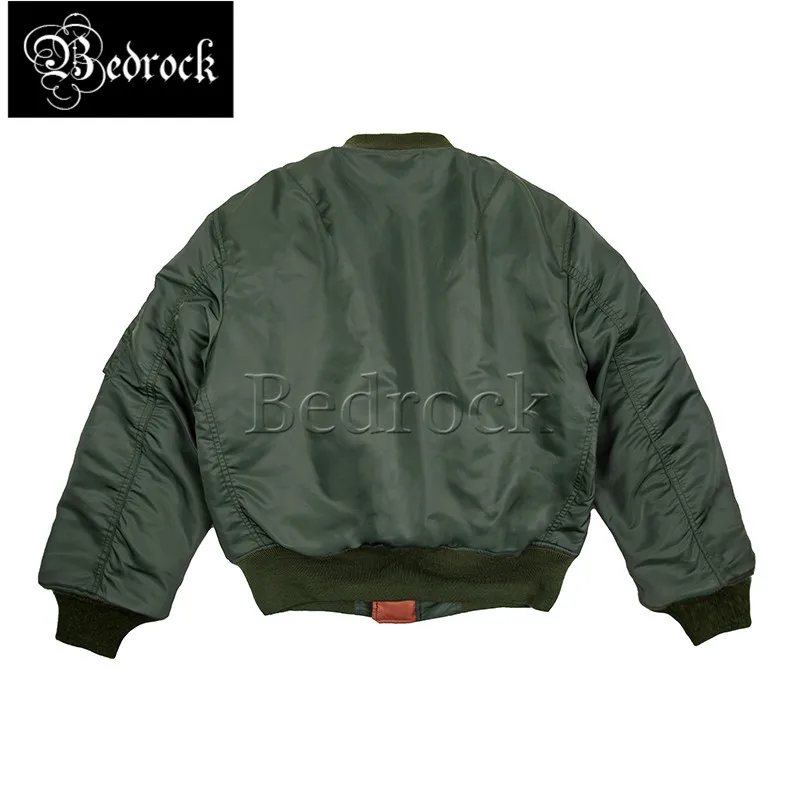 MA1 first year WWII aviator jacket air force flight coat men\'s Waterproof high density nylon fabric loose thickened short jacket