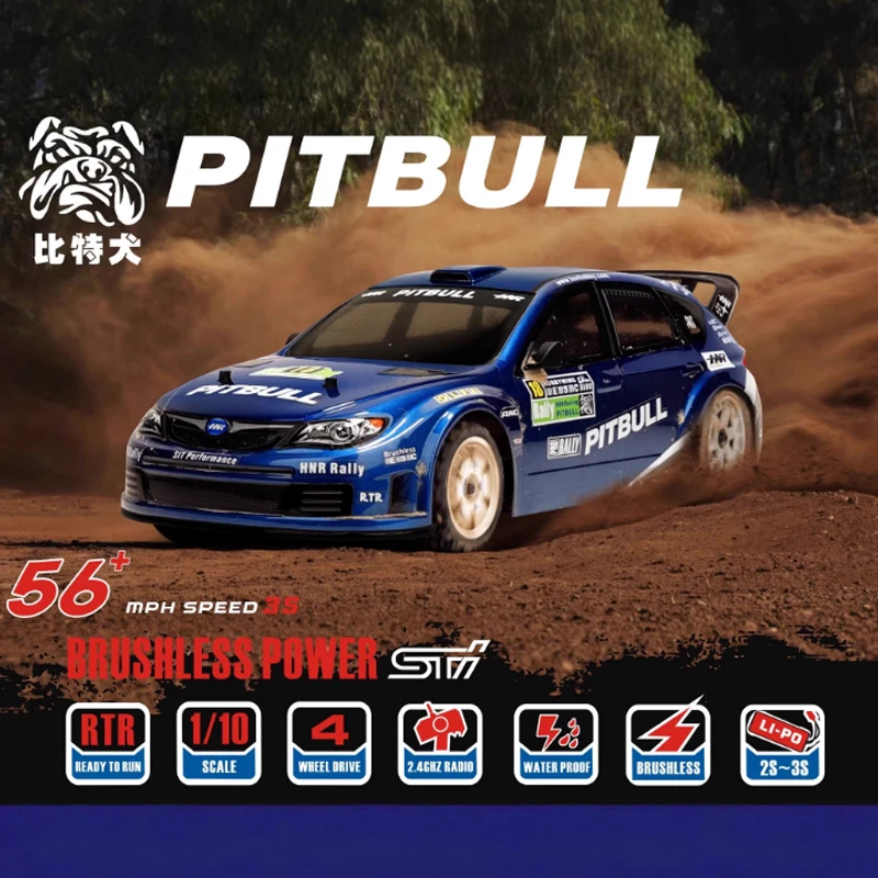 

HNR H9804-SR 1/10 Electric Four-Wheel Drive Pull Off-Road Vehicle RC Remote Control Vehicle Pitbull Racing Drift Racing Car Toy