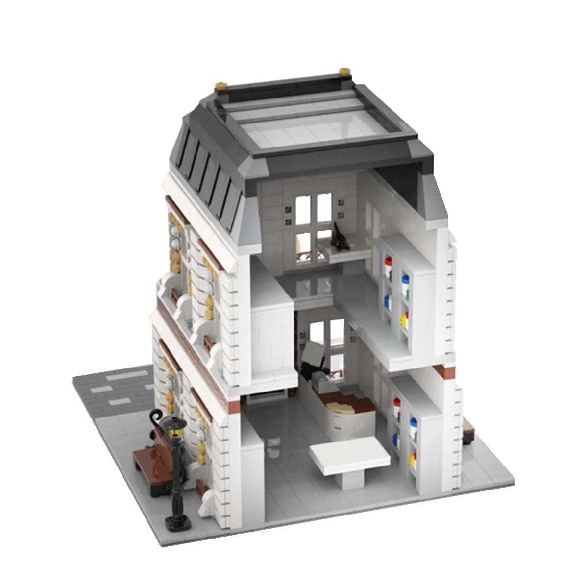 Modular Building: Animal Hospital Model Building Toys 2531 Pieces MOC Build