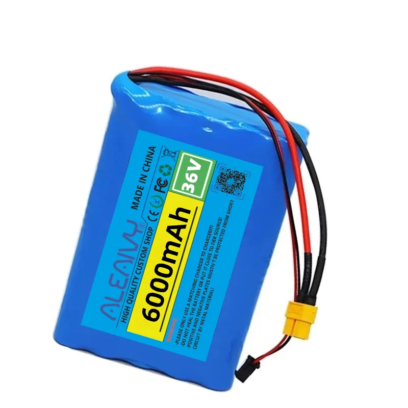 18650 Li-Ion Rechargeable battery pack 36V 10S2P 8000mAh suitable for of scooters, toys, and bicycles with Built-in BMS