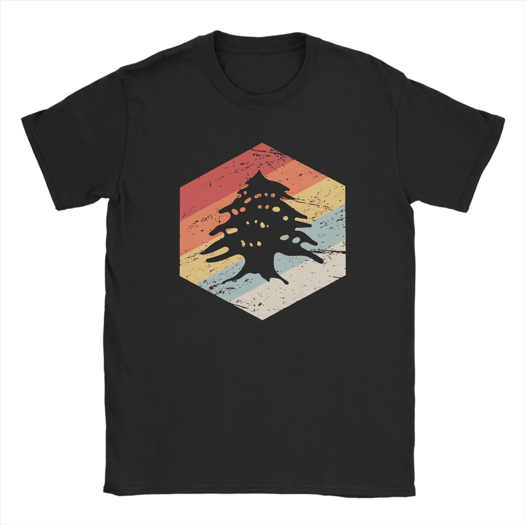 Lebanon T-Shirt Tree Fashion T-Shirts Short Sleeve Street Style Tshirt Summer Cotton 4XL 5XL 6XL Tees,