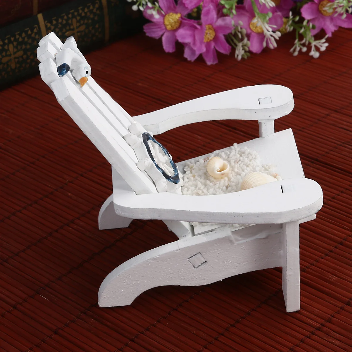 

Beach Chair Decoration Ornamental Deck Chairs Driftwood Theme Decorations Rudder Seaside