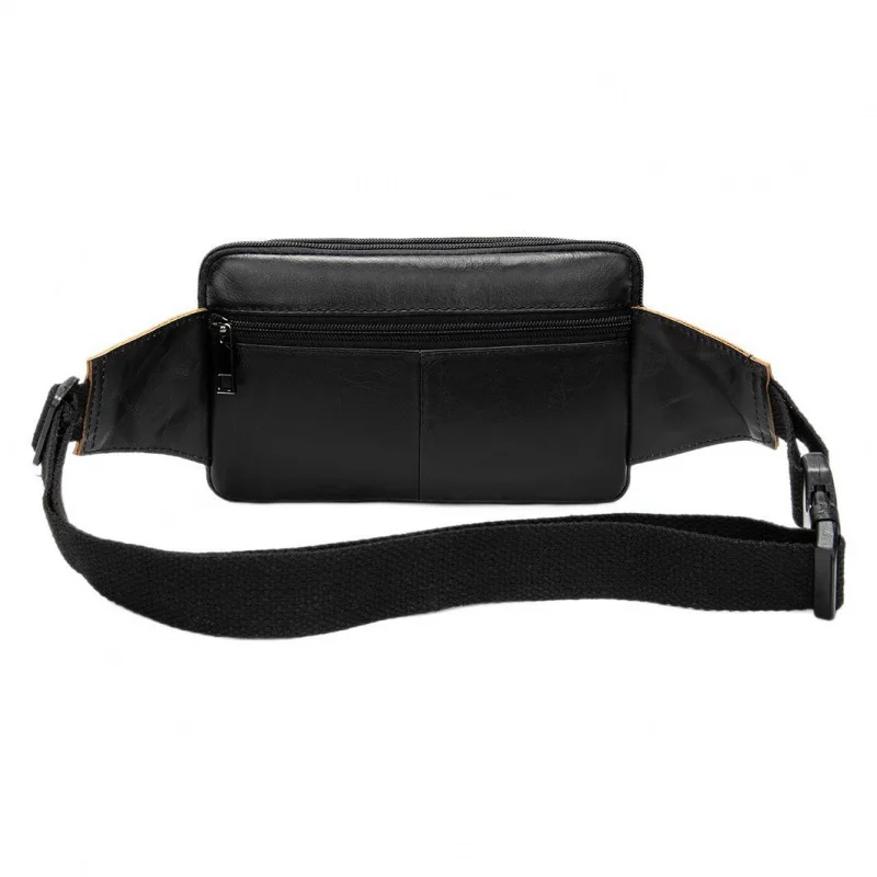 New MEN'S cow leather chest man vintage shoulder bag vintage Casual Male crossbody bag waist packs for men