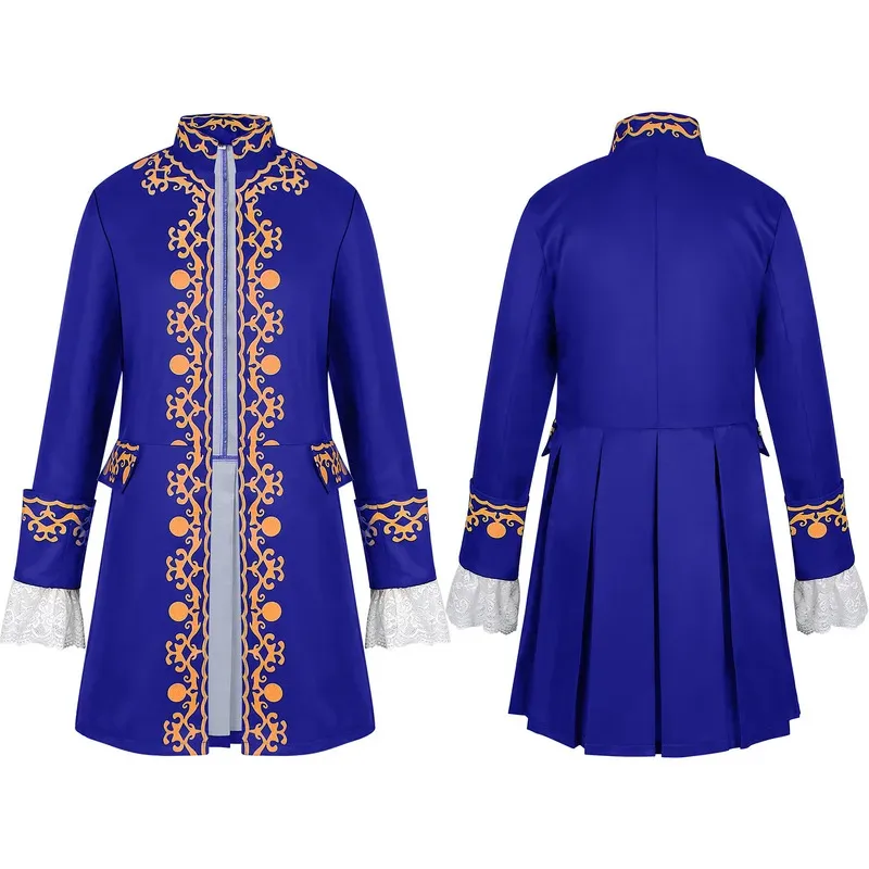 

COSda@Men Vintage Medieval Victorican Coat Fashion Court Gown Ball Jacket Theater Stage Performance Jacket Halloween Party TopCO
