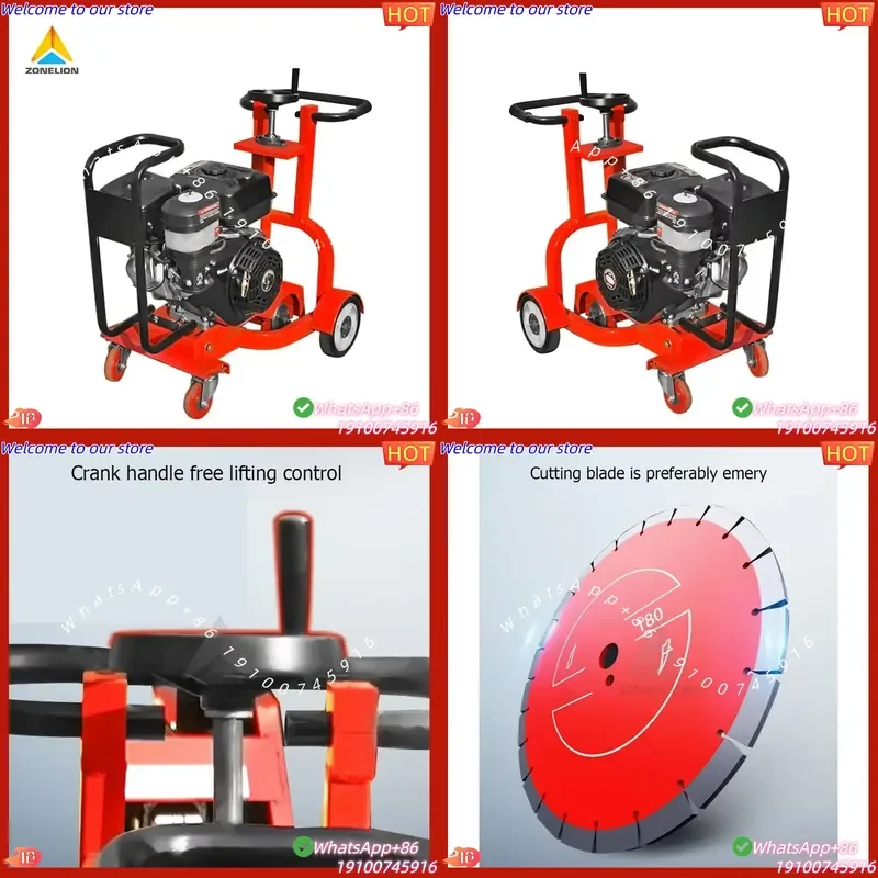 CE Certificate Asphalt Pavement Road Surface Cutting Crack Grooving Machine