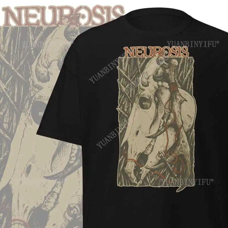 

Футболка Neurosis Band: Sludge Metal Music Merch Fashio Gothic Melodic Death Thrash Metal Band Футболки с коротким рукавом