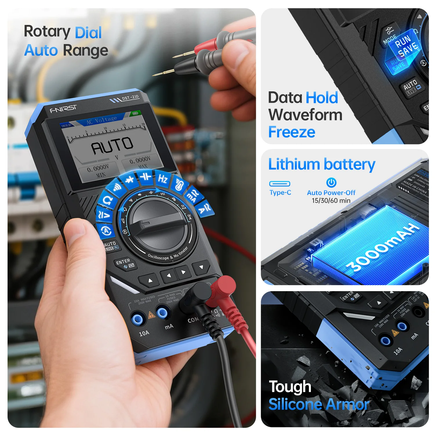 FNIRSI DST-210とDST-201 3IN1デジタルマルチメータオシロスコープ信号 FNIRSI DST-210とDST-201 3IN1デジタルマルチメータオシロスコープ信号