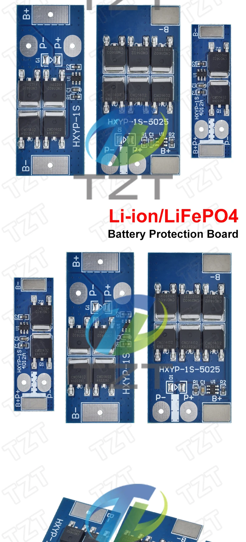 TZT 1/3PCS BMS 1S 12A 16A 24A 3,2V LiFePO4 / 3,7VLithium Batterie Schutz Bord 18650 4,2V Lade Spannung/Kurzschluss – Detail 10