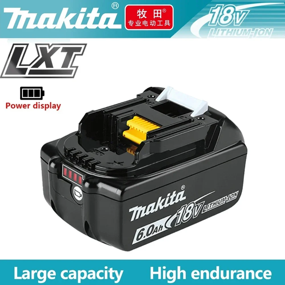 

New Battery 18V Makita 6Ah BL1860 BL1850B BL1850 BL1840 BL1830 screwdriver 18v Replacement Power Tool Rechargeable Batteries