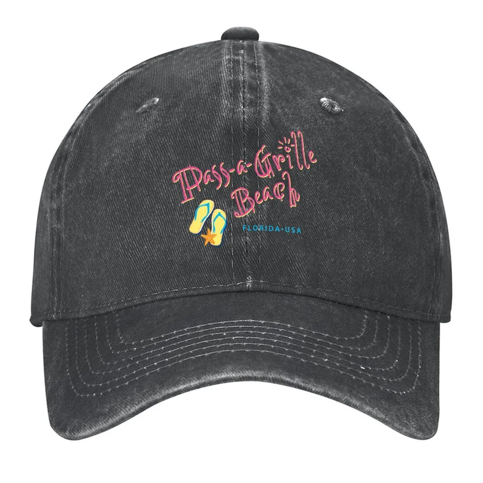 

Pass-a-Grille Beach Florida Baseball Cap Visor Beach Outing New Hat Dropshipping Female Men's