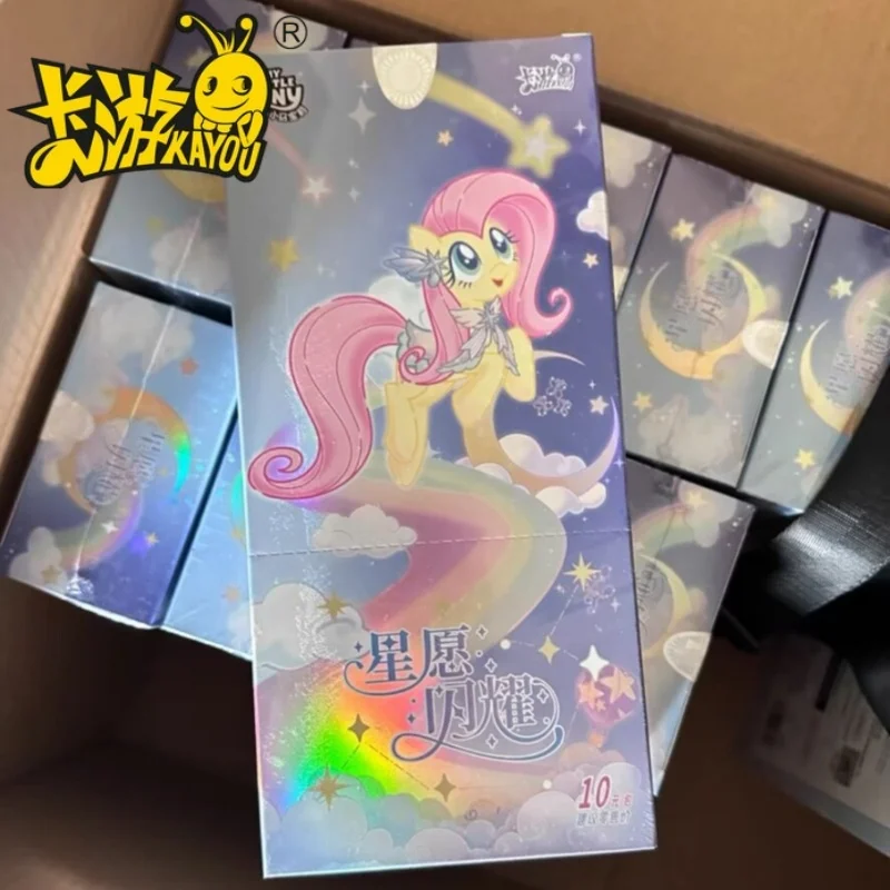 

Оригинальная коллекционная карточка KAYOU My Little Pony Starlight Laser Ticket Collection Card Star Wishes Shine Brightly, аниме-сувениры, игрушки, подарки