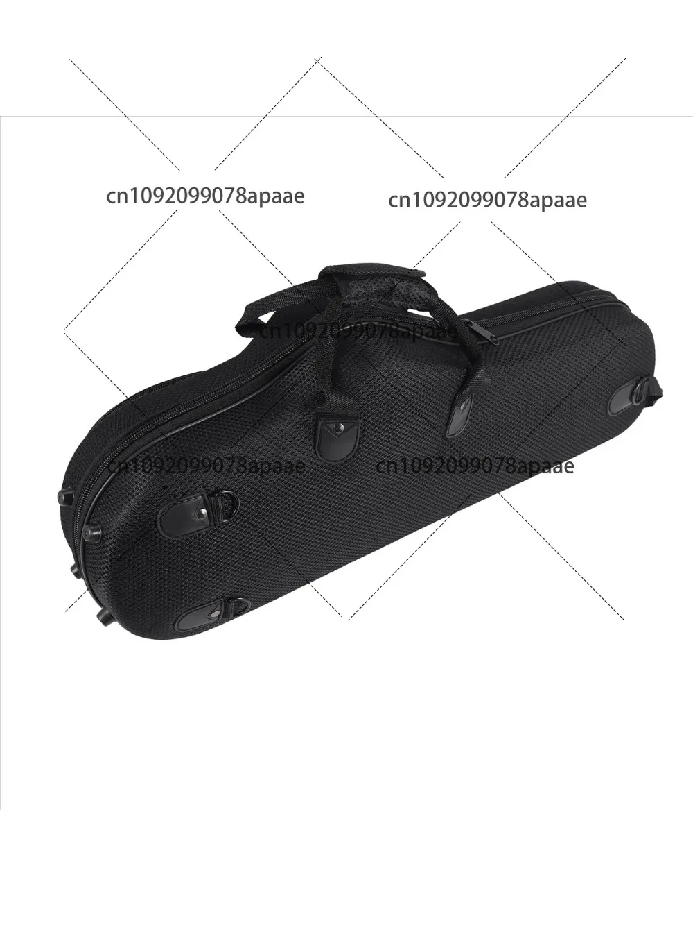 حافظة ألتو ساكسفون من قماش أكسفورد المائي من AZZ، حزام كتف قابل للتعديل، صندوق حقيبة كبير محمول، غطاء حمل ناعم، أسود