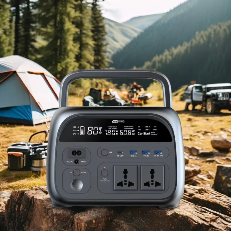 Large Capacity Outdoor Mobile Energy Storage Power Supply 400W 300W Portable Solar Power Station